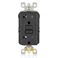 thumbnail image 1 of Outlet Leviton AFCI/GFCI 20A de doble función, autocomprobación, color negro, 1 of 6