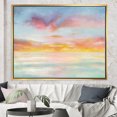 thumbnail image 3 of Pastel Nuages Roses et Bleus - Toile Encadrée Traditionnelle, 3 of 3
