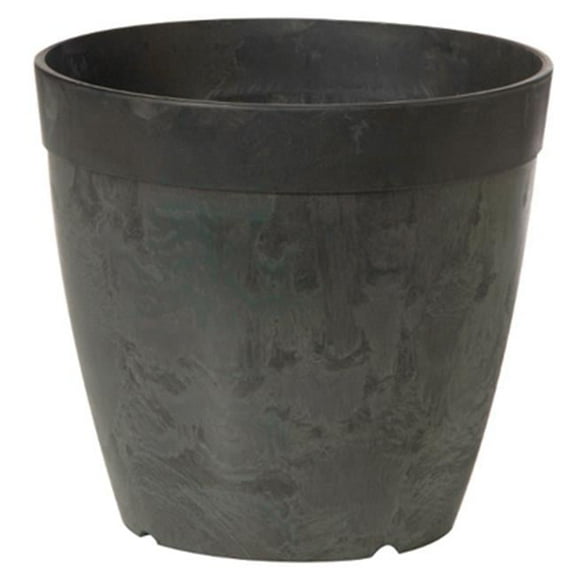 03068 6 in. Dolce Planter, Black, Round