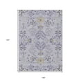 thumbnail image 3 of HomeRoots 605483 9 x 12 ft. Lavender, Purple & Gray Floral Washable Indoor & Outdoor Rectangle Area Rug, 3 of 5