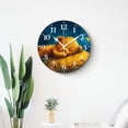 thumbnail image 4 of 14 Inch Wall Clock Battery Operated Silent Clock Decorative for Office, Kitchen, Outdoor, Living Room，Sleeping Bear on Moon Hanging Star Elegant, 4 of 4
