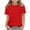 Red, variant on Cethrio Girl's T-shirts 2025, Summer Crewneck Casual Relaxed Fit Short Sleeve Tops Purple Size 14-16T