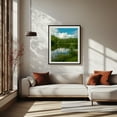 thumbnail image 2 of Lake Alma, Averys Place 07 - Averys Place New York Photography Nature Landscape Forest Scenic Summer Botanical Black Framed Wall Art Print 12 x 16 inches, 2 of 4