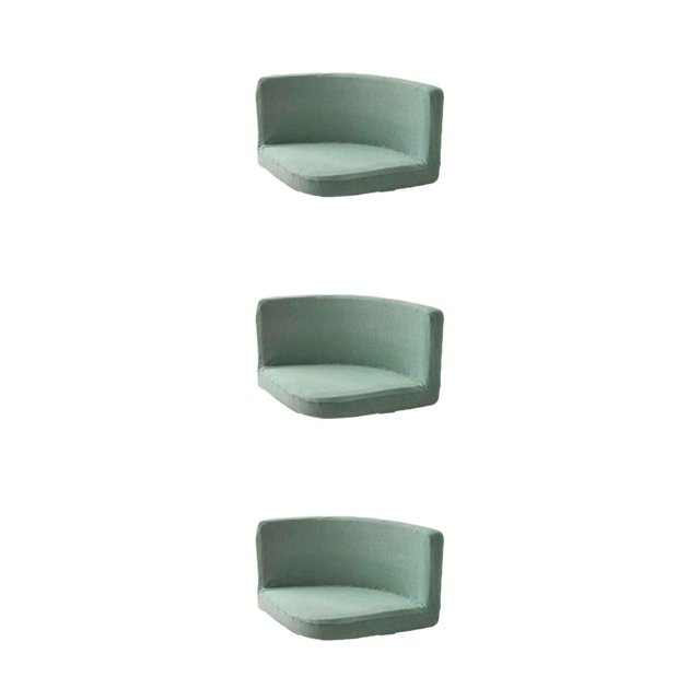 kurtrusly Trilateral Chair Covers Wide Application And Strong Elastic Chair Protection Made Easy Polyester Cover Chairs Decoration green 3Set