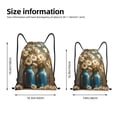thumbnail image 2 of Wukai Rustic Daisy Mason Jars Drawstring Backpack Bag Sport Gym Sackpack Large Size String Backpack Cinch for Women Men-Small, 2 of 6