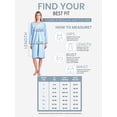thumbnail image 6 of Casual Nights Women's Fleece Long Sleeve Nightgown, Floral Microfleece Sleepwear with Lace Trim and 3-Button Crew Neck, Sparkle Blue 3X, 6 of 6
