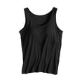 thumbnail image 5 of GZWYHT Women Camisole With Built-In Bra，Ribbed Sleeveless Adjustable Spaghetti Straps Cropped Tank Top Square Neck Going Out Camisole Top Casual Sleeveless Cami Shirts, 5 of 7