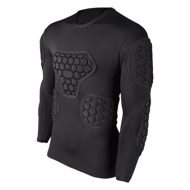 Protector de costillas acolchado con espuma para camiseta de portero, cómodo y ergonómico para múltiples deportes. Talla S