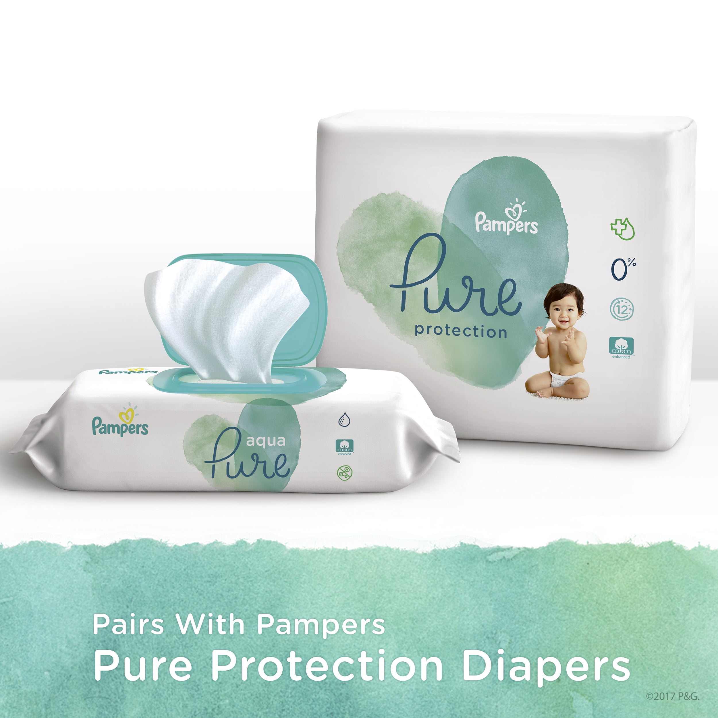 pampers aqua pure baby wipes