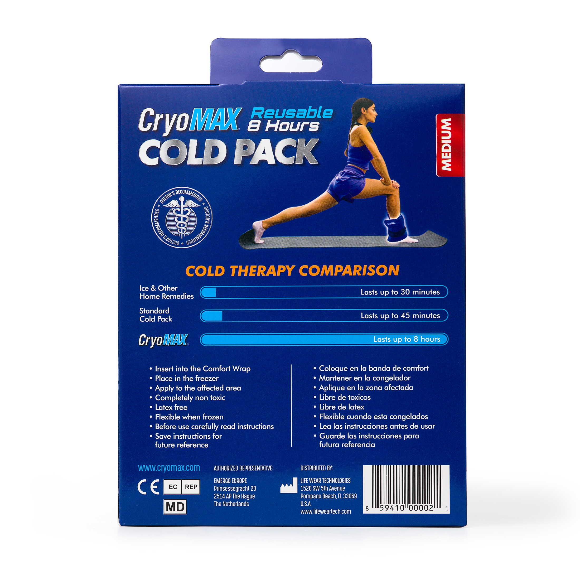 CryoMAX Reusable Cold Pack Medium with Wrap photo 2