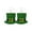 E, variant on St Patrick Earrings St. Patricks'S Earrings Irish Geometry Green Beards Green Hat Orgy