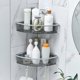 thumbnail image 3 of 1 Pcs Wall-Mounted Triple-Cornered Storage Rack,Bathroom Shelf with Towel Bar Hooks,Organizer for Ba, 3 of 5