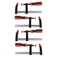 thumbnail image 2 of 4 Pack Steel F ClampStyle Bar Clamps Quick Release F Clamps Woodworking Hand Clamp for Woodworker Carpenter, 2 of 8
