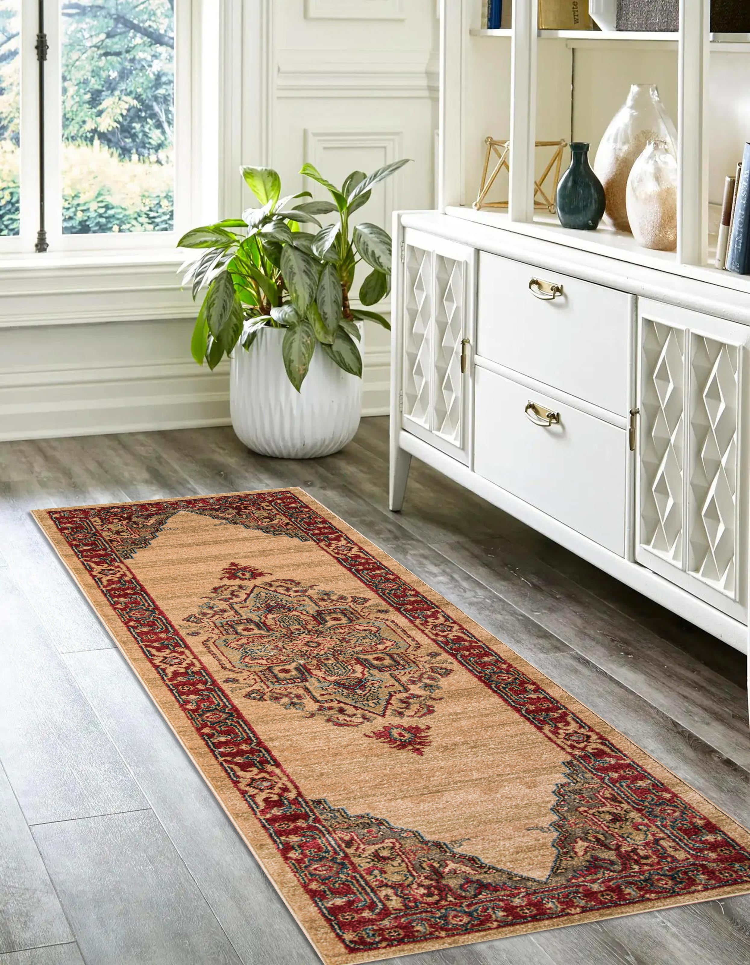 ECARPET Lux Traditional Area Rug for Living Room, Bedroom, Dining Entrance, Hallway and More.
