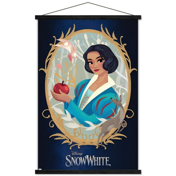 Disney Snow White: Live Action - Illustrated Snow White Wall Poster with Magnetic Frame, 22.375" x 34"