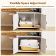 thumbnail image 6 of White 40-50 Gallon Aquarium Stand with Cat Litter Box Enclosure, 6 of 9
