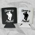 thumbnail image 3 of Funny Beer Can Coolers, Dinner is Poured Coolies, Funny Coolies Drink Accessory, Beer Sleeves, Funny Gag Gift, Party Favors (2 Pack (1 Black & 1 White)), 3 of 3