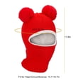 thumbnail image 3 of PULLIMORE Baby Winter Hat, Fleece Lined Girls Boys Infant Winter Hat, Kids Toddler Scarf Earflap Hood Skull Caps (Red), 3 of 8