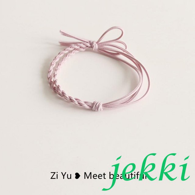 Kk-Lazos Para El Cabello Para Mujer , Cuerda Elástica Tejida Multicolor , Soporte Pulsera Para Niñas , Adolescentes , 11 Colores