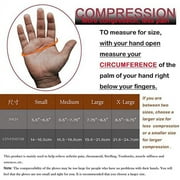 JIUFENTIAN Copper Arthritis Gloves,Compression Gloves for Women Men Joint Pain Hand Brace Support(m)