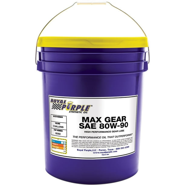 Royal Purple Max Gear 80W90S Synthetic Automotive Gear Oil 5 gal