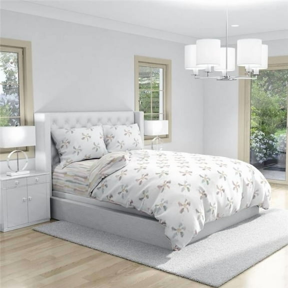 212 Main 8314958000 Aura Home Quilted Floral Duvet Set, Full Size