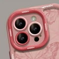 thumbnail image 2 of Designed for iPhone Case,Cute Bubble Frame Simple Line Butterfly Pattern Silicone Camera Lens Protection Shockproof Cover Phone Case (iPhone 15 Pro Max,Black), 2 of 6