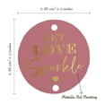 thumbnail image 6 of Inkdotpot Gold Foil Paper Hang Tags Let Love Sparkle Wedding Favor Tags 100 Pieces, 6 of 7