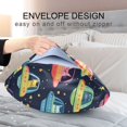thumbnail image 4 of Yayeee Pillowcase Standard Size Set of 2 Satin Wrinkle Resistant Envelope Pillow Case, Cartoon Space Cat, 4 of 8