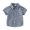 Blue, variant on Short Sleeves Polyester Breathable Button Up Shirts (Boy's 2-3 Years)