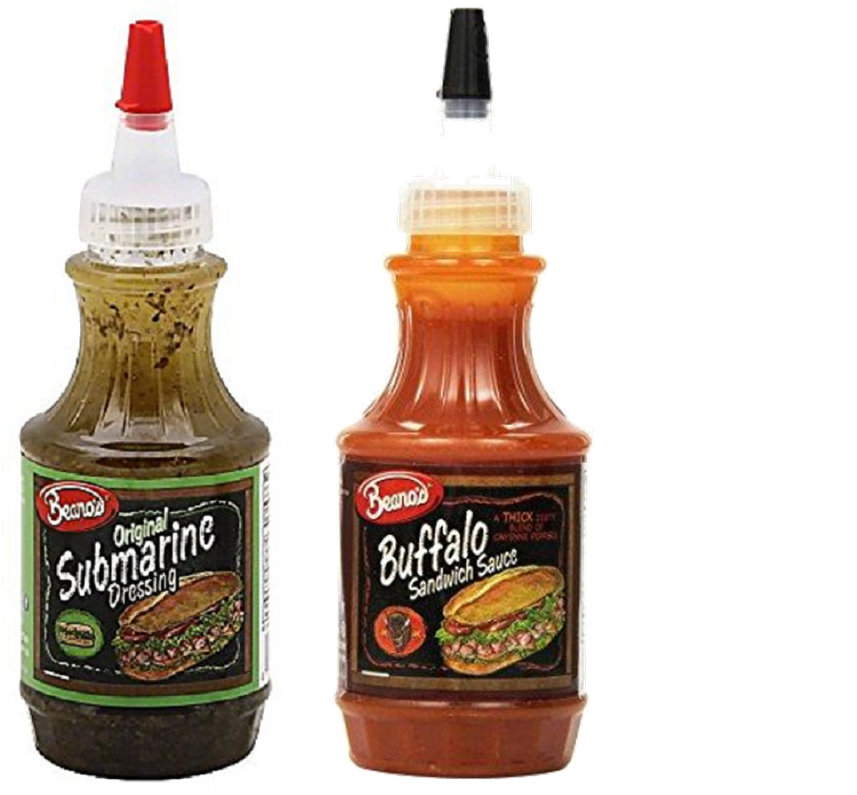 Beano's Sub Dressing & Buffalo Sandwich Sauce Variety 2Pack, 8 fl. oz