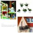 thumbnail image 4 of WASHWEPE Miniature Bonsai Models Plastic Green Micro-Landscape Decoration 5Pcs 0.8*1.4in, 4 of 6