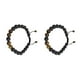 thumbnail image 1 of Guardurnaity Parejas Pulseras Ajustable Negro Mate Rocas Difusor Energía Delicada Mujer Joyería Regalos para Hombres Type5 NO5, 1 of 6