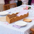 thumbnail image 6 of Rectangular Plastic Basket Decorative Rattan Weave Pattern Functional Storage For Home Decoration Practical Container, 6 of 12