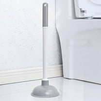 Heavy Duty Toilet Plunger | All-Purpose Drain Clog Remover for Toilets, Sinks, Bathtubs & Gutters | 19 Inch Gray Rubber Plunger with Wall Hanger