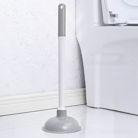 Big Savings On Plunger! 3 Toilet Plunger Heavy Duty Power Unclogger | Gutter Pipe Drain Clog Remover | Multi-Use Plastic Plumber Tool for Bathrooms Kitchens Bathtubs Sinks | 19in Gray | Lightweight | 1 Pack