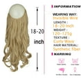 thumbnail image 6 of SHCKE Secret Hair Extensions 20 Inch Invisible Light Ash Blonde & Bleach Blonde Hair Extension Hidden Curly Hair Extensions with Transparent Wire Removable Secure Clips Fish Line Extensions, 6 of 6
