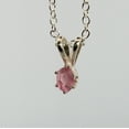 thumbnail image 5 of Natural Pink Bi-colored Tourmaline Sterling Silver Necklace NT162, 5 of 9