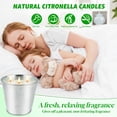 thumbnail image 3 of Large Citronella Candle 2 Packs 200H Burning Time 3 Wicks Soy Wax Outdoor Candle for Summer Party & Home, 2 x 15oz, 3 of 9