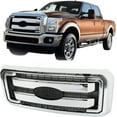 thumbnail image 2 of SEBLAFF Chrome Grille Front Grille Replacement for Super Duty F250/F350/F450/F550 2011-2016, 2 of 5