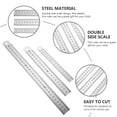 thumbnail image 4 of PBPBOX Drafting Ruler Steel Silver 3Pcs, 4 of 6