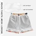 thumbnail image 3 of FORMRS Boys Swim Trunks Quick Dry Mesh Liner Boardshorts Sizes XS-XL, Beige Christmas Santa, 3 of 7
