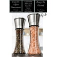 thumbnail image 2 of Home EC Salt and Pepper Grinder Set, Adjustable Ceramic Mill, Stainless Steel, Clear Glass (4pk), 2 of 8