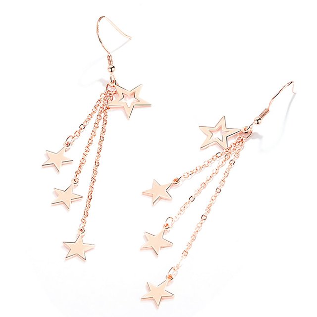 Boucles d'Oreilles Étoile Longue Pompon Mode Boucles d'Oreilles Pendentif pour Fille