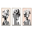 thumbnail image 2 of Designart "Geometric Floral Elegance Pink Vintage Minimalism I" Fashion Woman Framed Wall Art Set Of 3 - Pink Glam Frame Gallery Set For Office Decor, 2 of 6