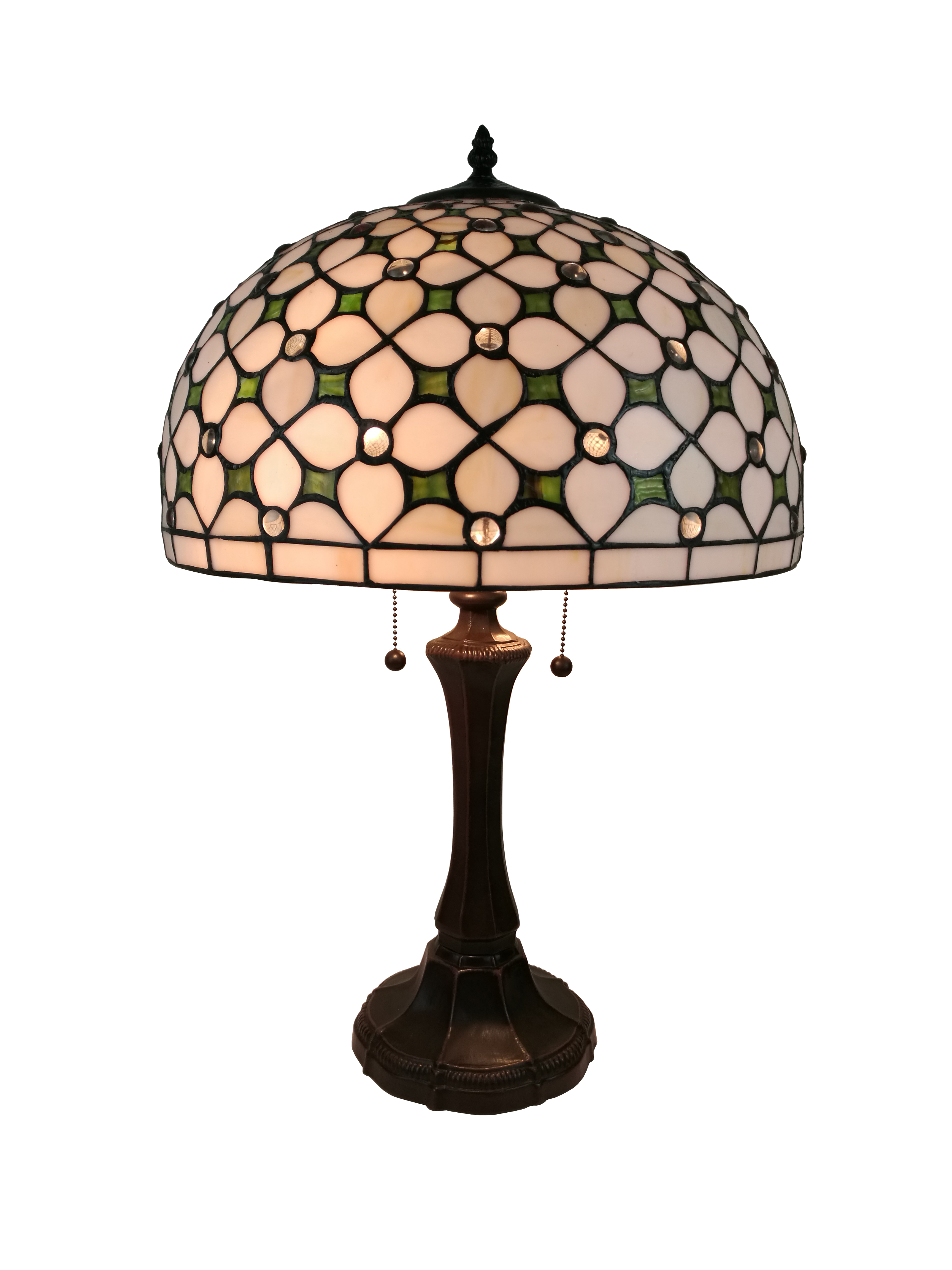 Amora Lighting AM292TL16 Tiffany Style Jeweled Table Lamp