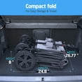 thumbnail image 5 of SACVON All-Terrain Stroller Wagon for Toddlers with Canopy, Parent Organizer, Adjustable Handlebar, 2 Cup Holders, 5 of 11