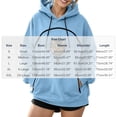 thumbnail image 2 of lcziwo Cat Pouch Hoodie for Women Light Blue Pet Hoodies Oversized Dog Carrier Hooded Sweatshirt with Carrying Pockets 2026 Light Blue,L, 2 of 8