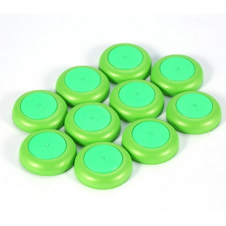 HERCHR Bullet Darts, 10Pcs/Set Soft Refill Disc Green Bullet Darts Accessory for Kids