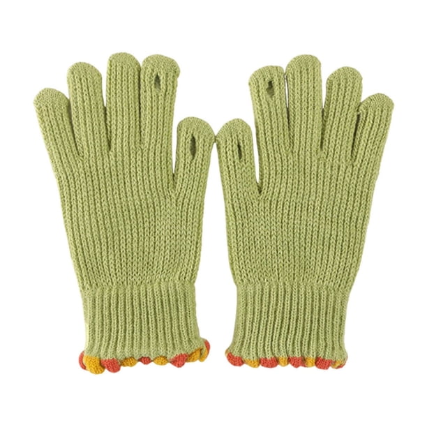 Guantes para mujer que mantienen el calor y el rocío Guante de dedos para mujer Manopla de poliéster